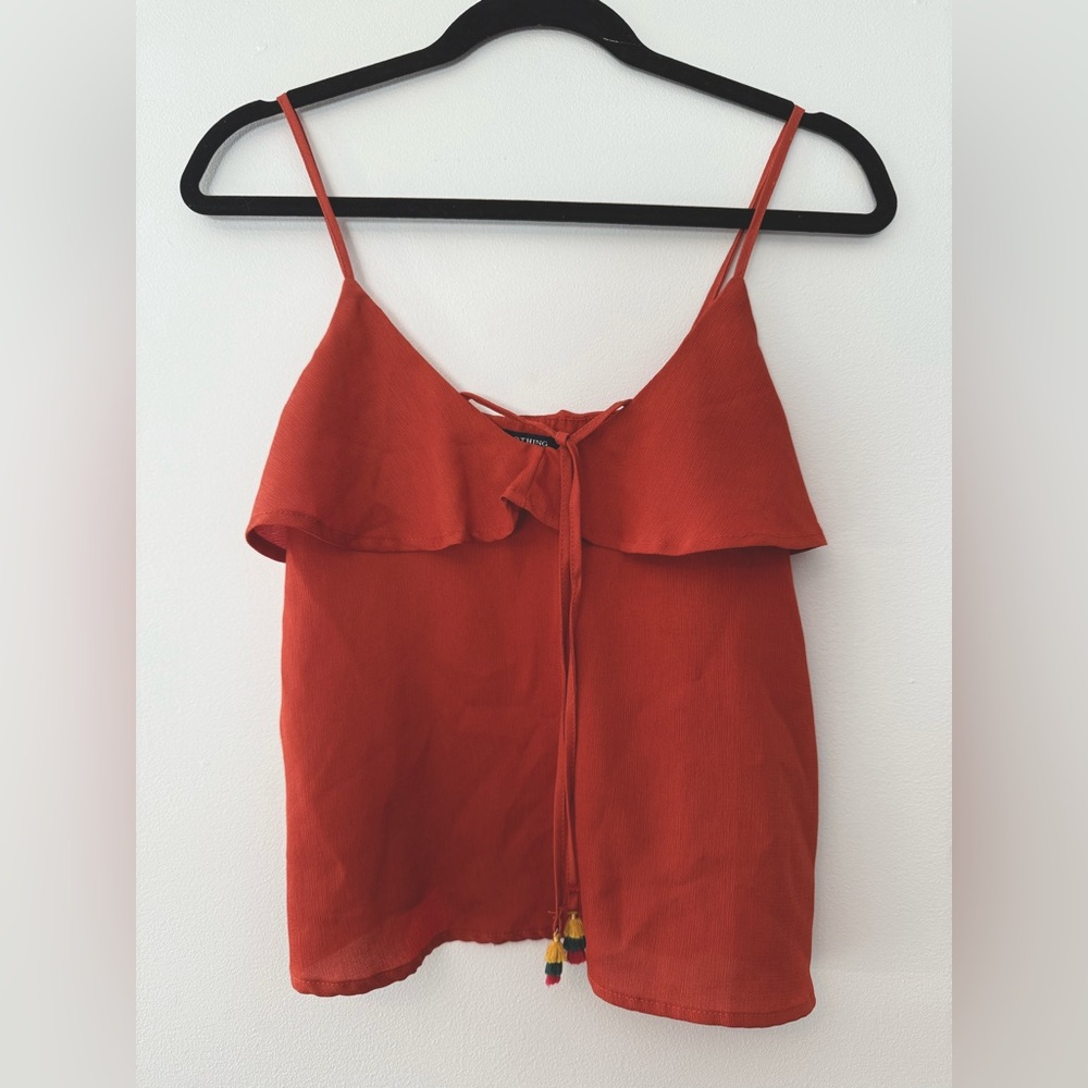 One Clothing Cami Tank Orange Burnt XS